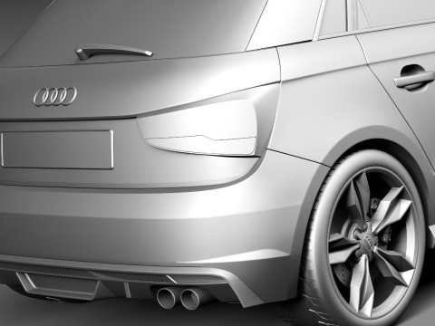 Audi S1 Sportback 2014 3D Model