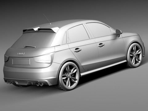 Audi S1 Sportback 2014 3D Model