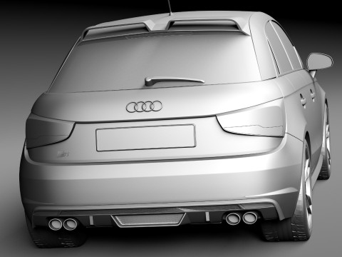 Audi S1 Sportback 2014 3D Model