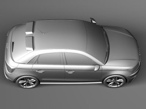 Audi S1 Sportback 2014 3D Model
