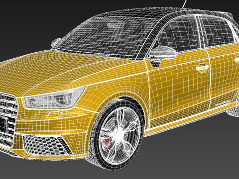 Audi S1 Sportback 2014 3D Model