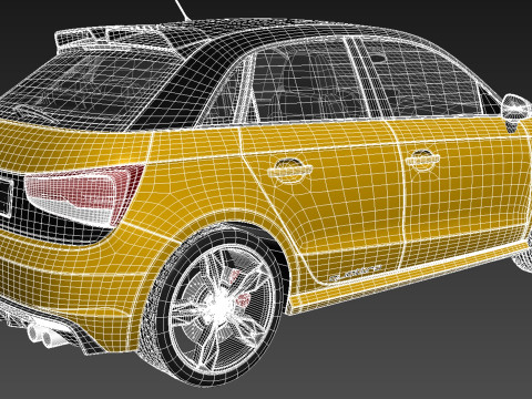 Audi S1 Sportback 2014 3D Model