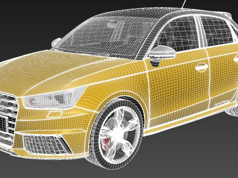 Audi S1 Sportback 2014 3D Model