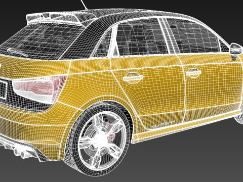Audi S1 Sportback 2014 3D Model