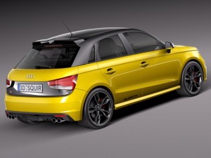 Audi S1 Sportback 2014 3D Модель