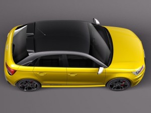 Audi S1 Sportback 2014 3D Модель