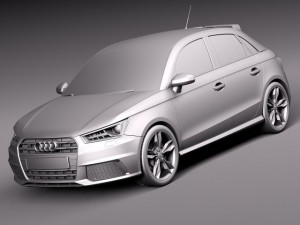 Audi S1 Sportback 2014 3D Модель