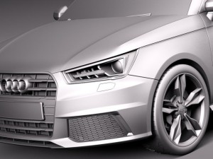 Audi S1 Sportback 2014 3D Модель