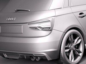 Audi S1 Sportback 2014 3D Модель