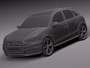 Audi S1 Sportback 2014 3D Модель