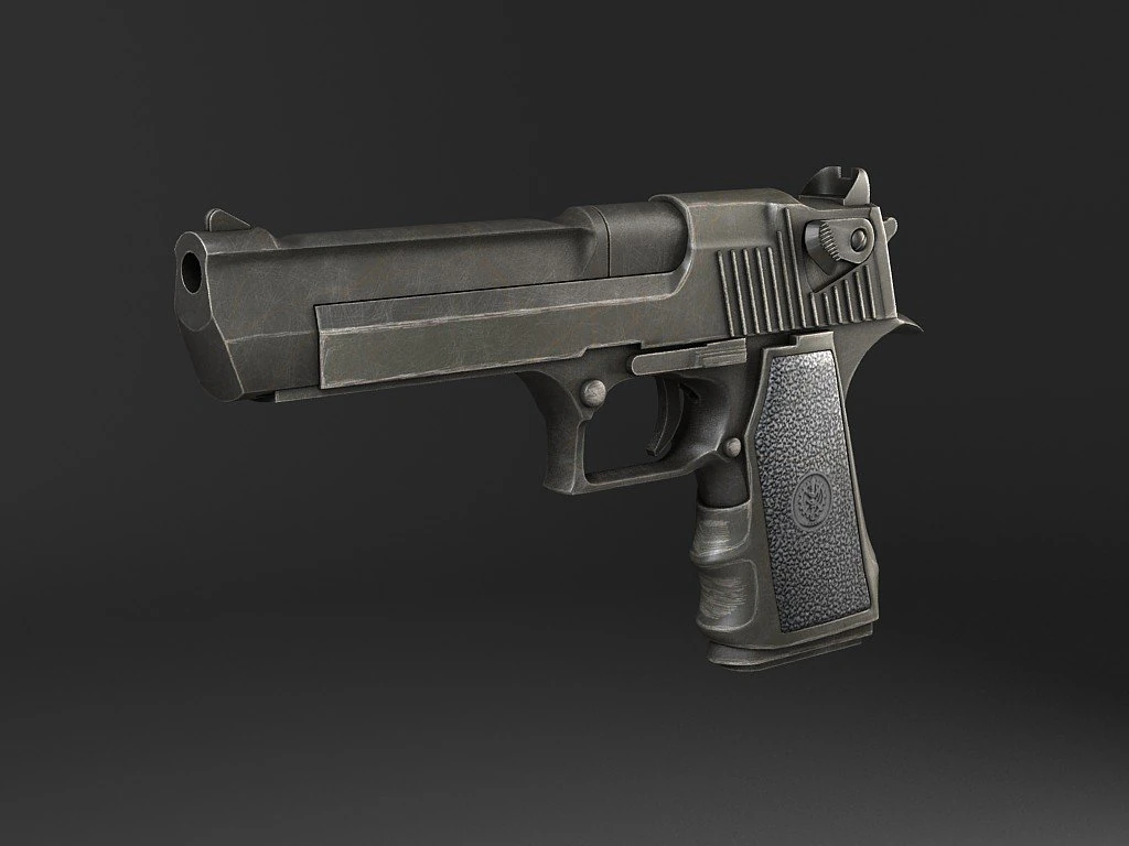 Desert Eagle-pistool 3D Model .c4d .max .obj .3ds .fbx .stl .blend 