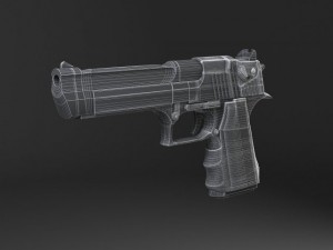 Desert Eagle Pistol 3D Модель