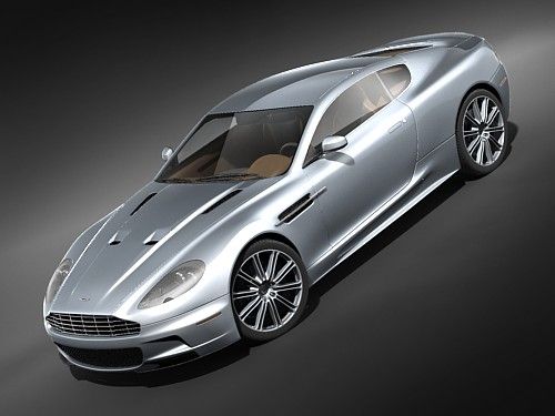 Aston Martin DBS 2009 Model 3D .c4d .max .obj .3ds .fbx .stl .blend 
