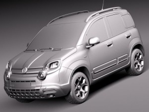 Fiat Panda Cross Country 2014 3Dモデル