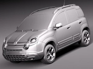 Fiat Panda Cross Country 2014 3D Model