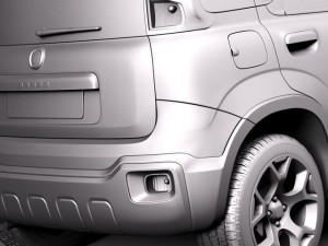 Fiat Panda Cross Country 2014 3Dモデル