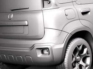 Fiat Panda Cross Country 2014 3D Model