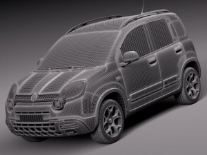 Fiat Panda Cross Country 2014 3Dモデル