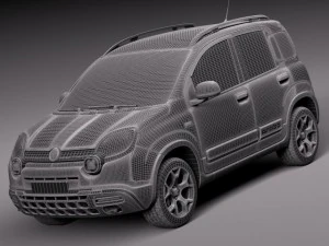 Fiat Panda Cross Country 2014 3D Model