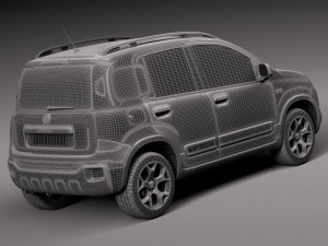 Fiat Panda Cross Country 2014 3Dモデル