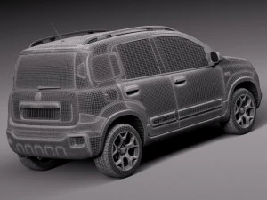 Fiat Panda Cross Country 2014 3D Model