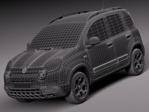 Fiat Panda Cross Country 2014 3Dモデル