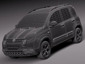 Fiat Panda Cross Country 2014 3D Model