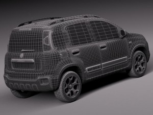 Fiat Panda Cross Country 2014 3Dモデル