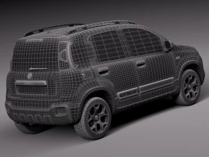 Fiat Panda Cross Country 2014 3D Model