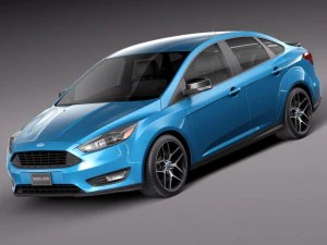 Focus Sedan 2015 3D Model