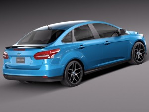Focus Sedan 2015 3D Model