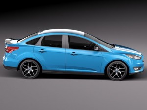 Focus Sedan 2015 3D Model