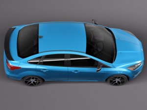 Focus Sedan 2015 3D Model