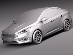 Focus Sedan 2015 3D Model