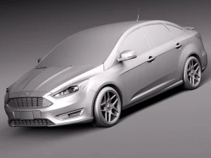 Focus Sedan 2015 3D Model