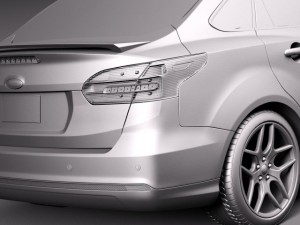 Focus Sedan 2015 3D Model