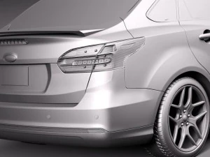 Focus Sedan 2015 3D Model