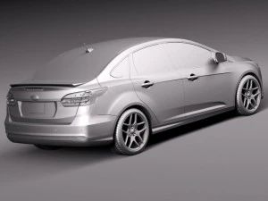 Focus Sedan 2015 3D Model