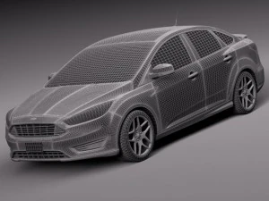 Focus Sedan 2015 3D Model