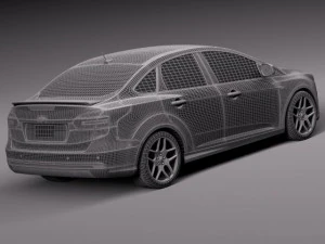 Focus Sedan 2015 3D Model