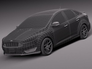 Focus Sedan 2015 3D Model
