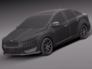Focus Sedan 2015 3D Model