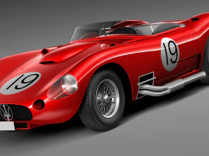 मासेराती 450s 1956 3D मॉडल