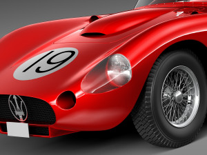Maserati 450s 1956 3D Model