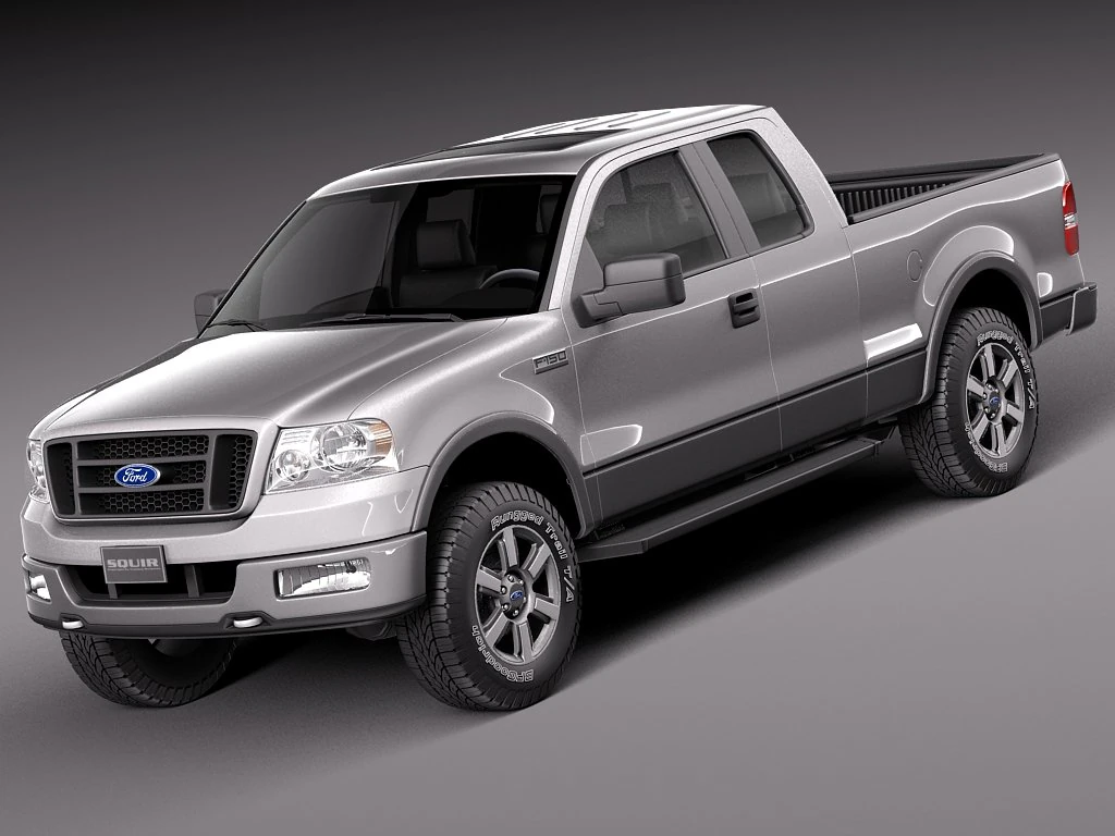 F-150 Extended Cab 2004-2007 3D Model .c4d .max .obj .3ds .fbx .stl .blend 