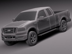 F-150 Extended Cab 2004-2007 3D Model