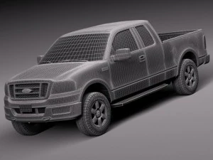 F-150 Extended Cab 2004-2007 3D Model