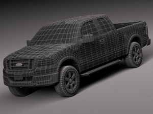 F-150 Extended Cab 2004-2007 3D Model