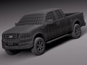 F-150 Extended Cab 2004-2007 3D Model