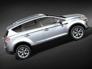 Kuga SUV 2009 3D Model